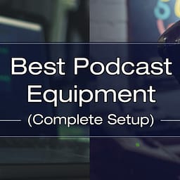 podcast equipment podcast setup microphone laptop