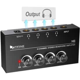 fifne-4-channel-podcast-headphone-amplifier