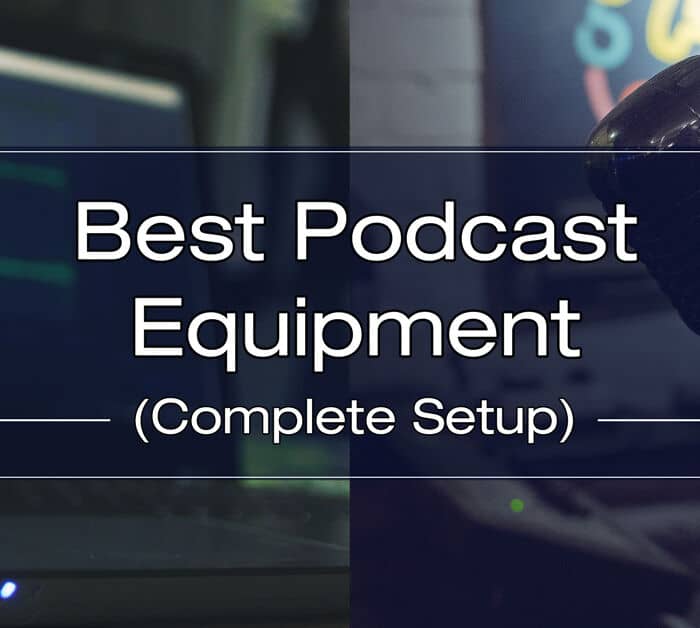 podcast equipment podcast setup microphone laptop